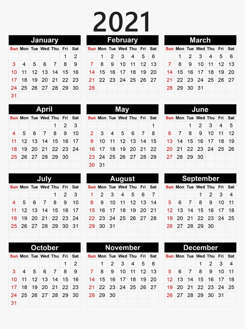 Calendar 2021 Png - Pocket Calendar 2020 Printable-Free Printeable Pocket Calendar For 2021