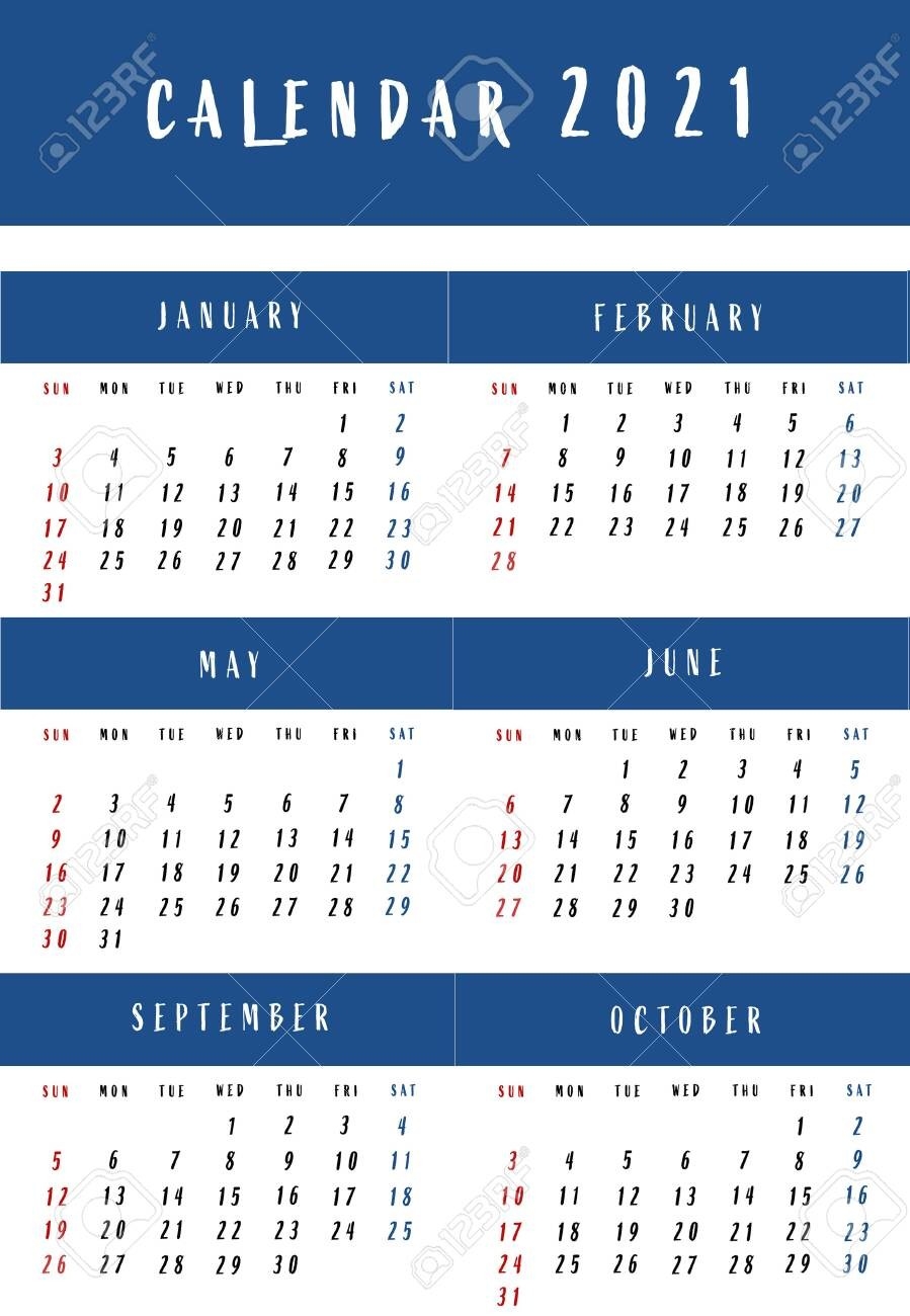 Calendar For 2021. The European Calendar For The Entire Year..-European Calendar 2021