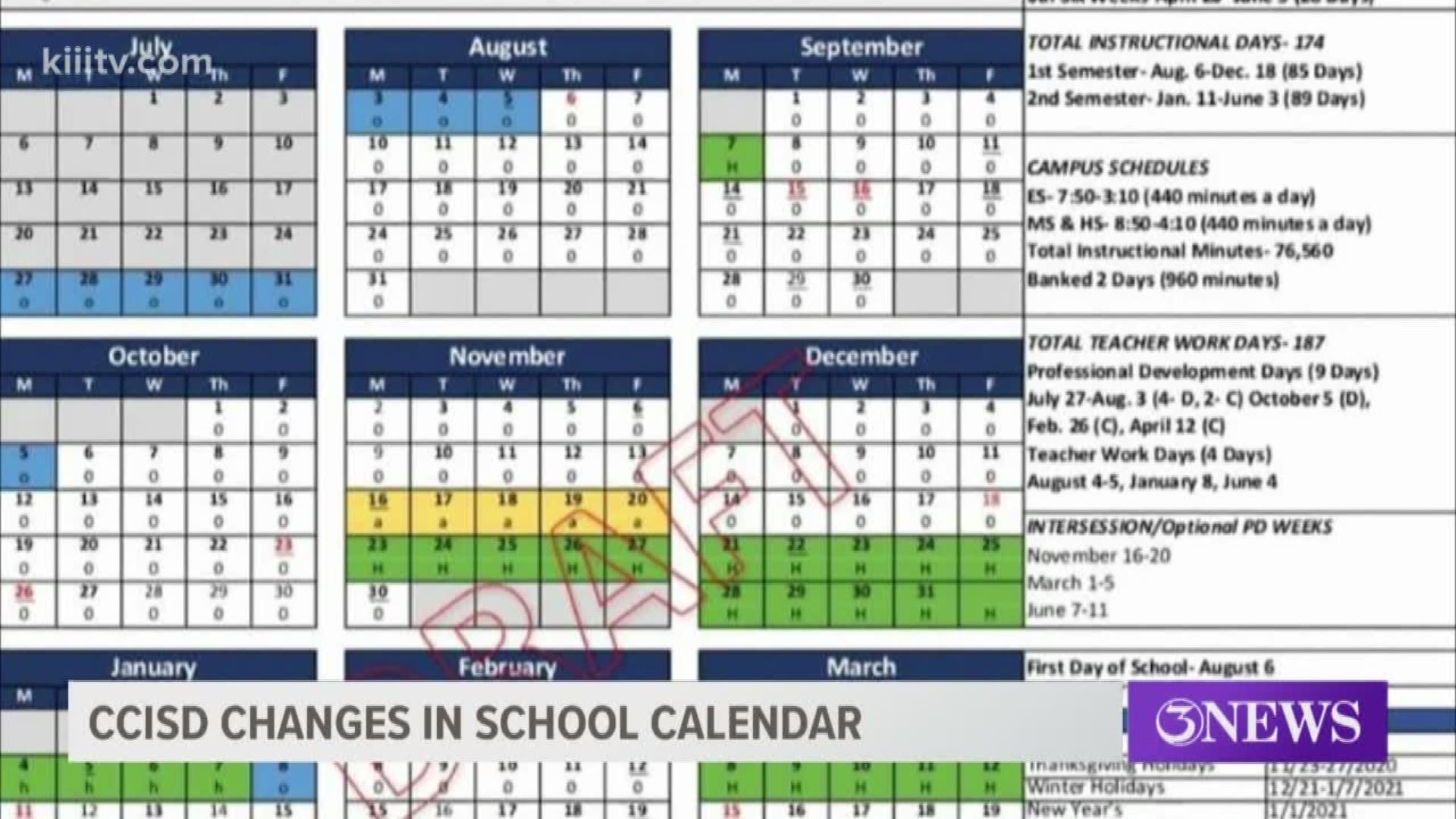 Ccisd Discusses Calendar Changes For 2020-2021 School Year-2021-2021 Louisiana Rut Calendar