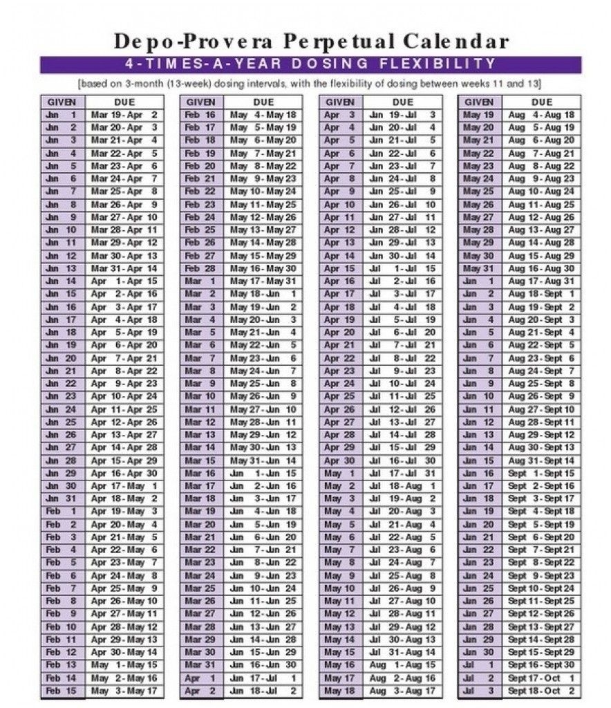 Depo Provera Calendar 2020 | Calendar For Planning-Depo Provera Calculator 2021