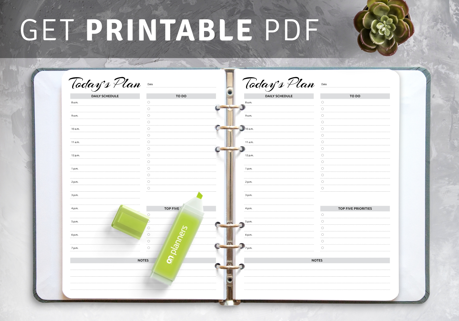 Download Printable Daily Planner With Hourly Schedule &amp; To-Calendar January 2021 Hourly Daily Task List Template