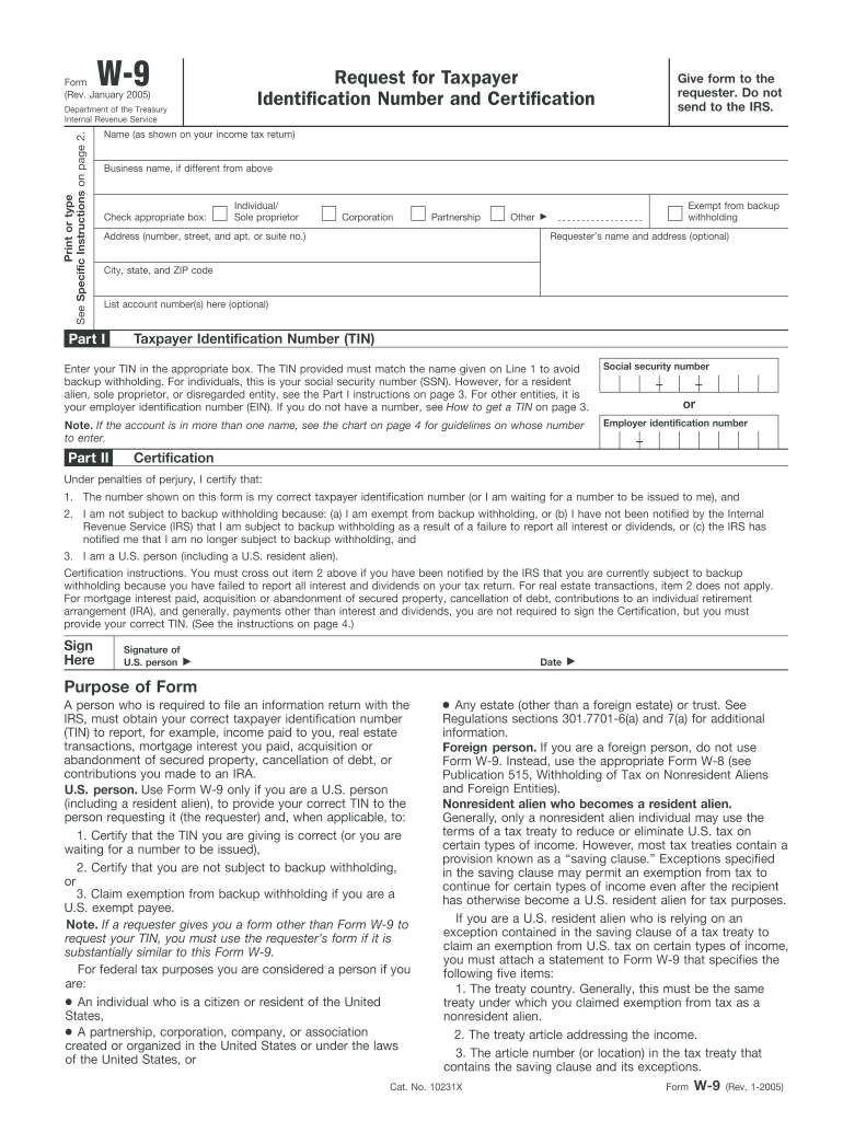 Fillable W 9-Irs W-9 Form 2021 Printable Pdf