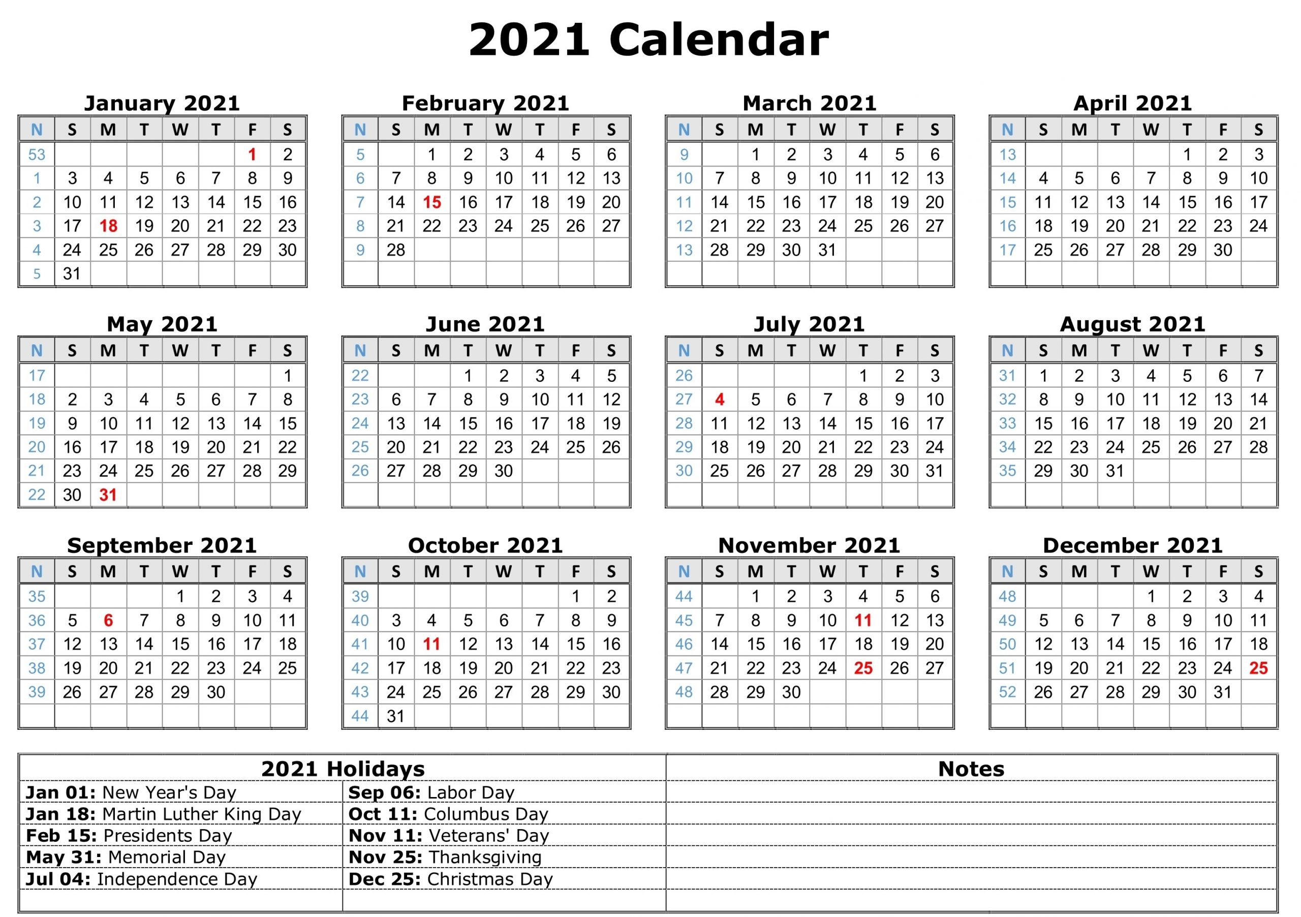 Free 2021 Printable Monthly Calendar With Holidays Word Pdf-Download 2021 Philippine Blank Calendar In Excel