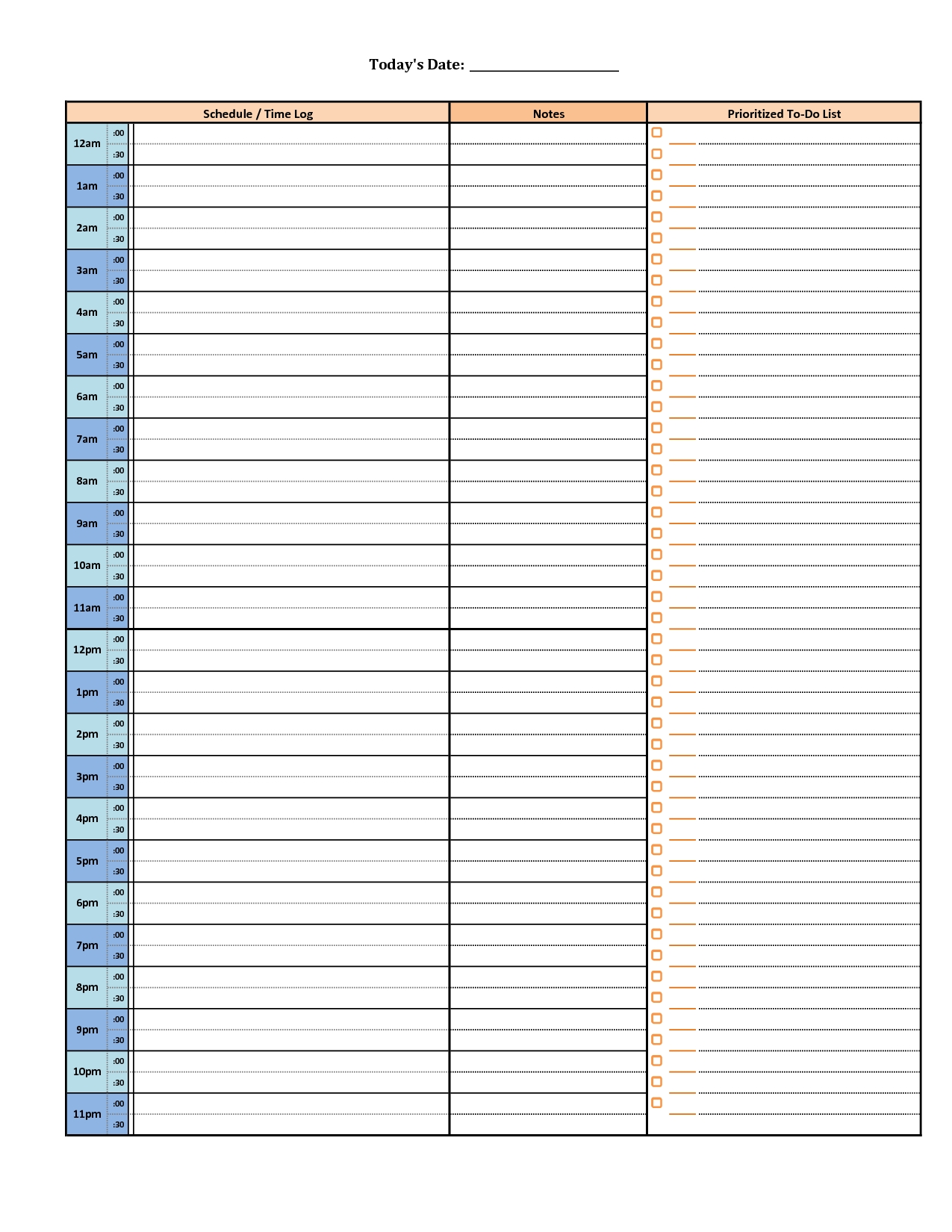 Free Download] Daily Marketing Calendar Template For Excel-Print Hourly Calendar 2021