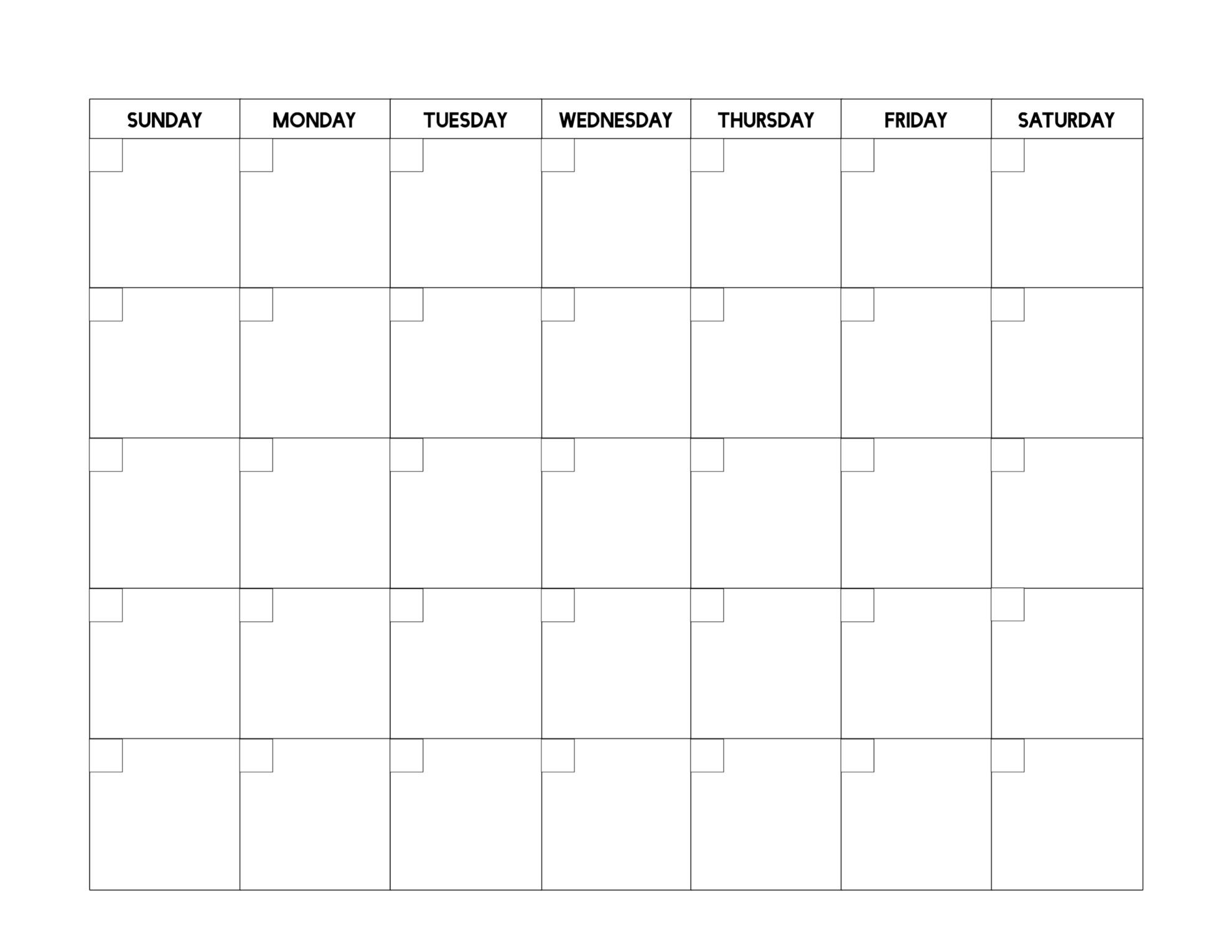 Free Printable Blank Calendar Template | Paper Trail Design-Blank Monthly Calendar Template To Fill In