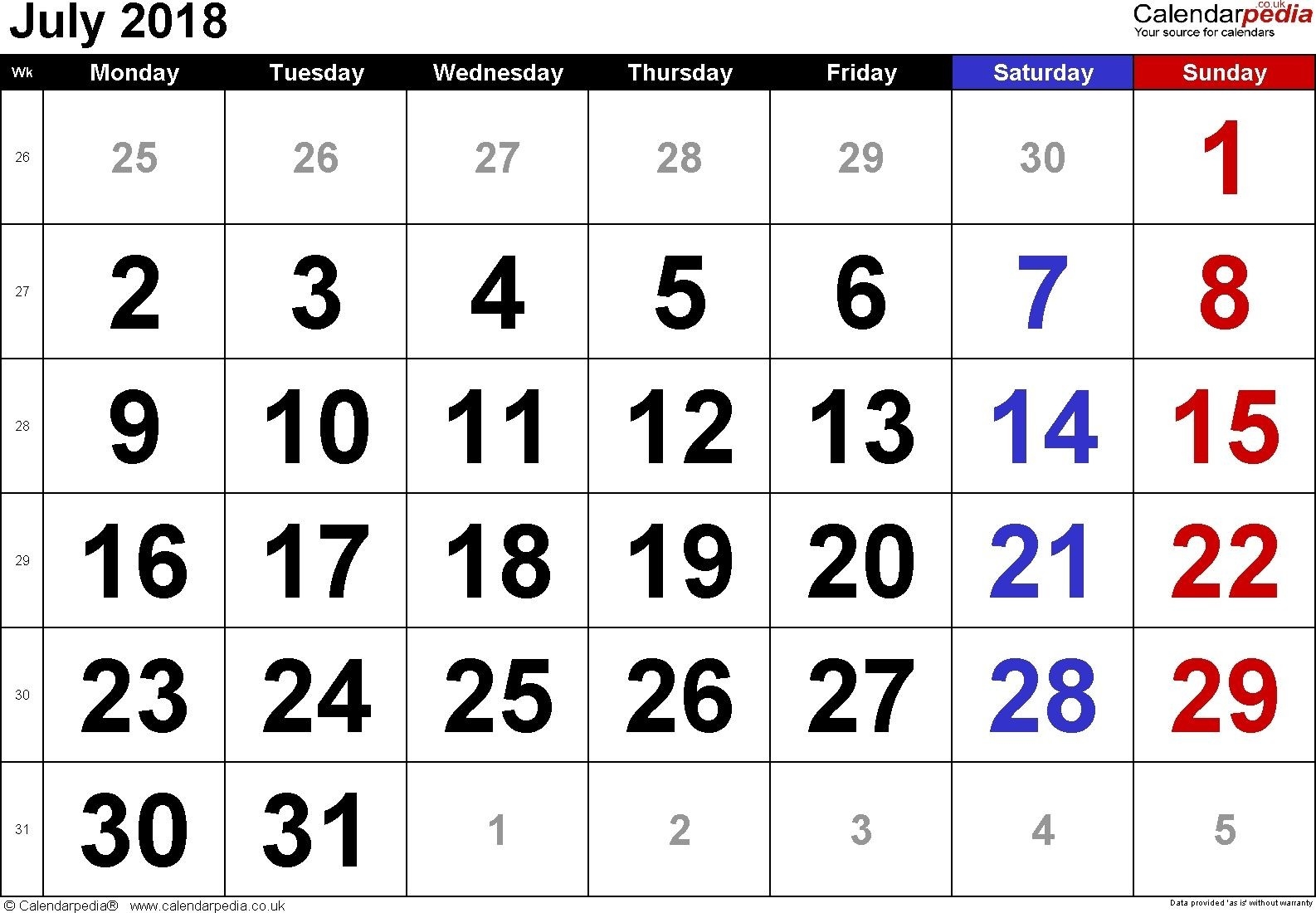 Free Printable Calendar Large Numbers | Printable Calendar-Printable Calendars Large Numbers