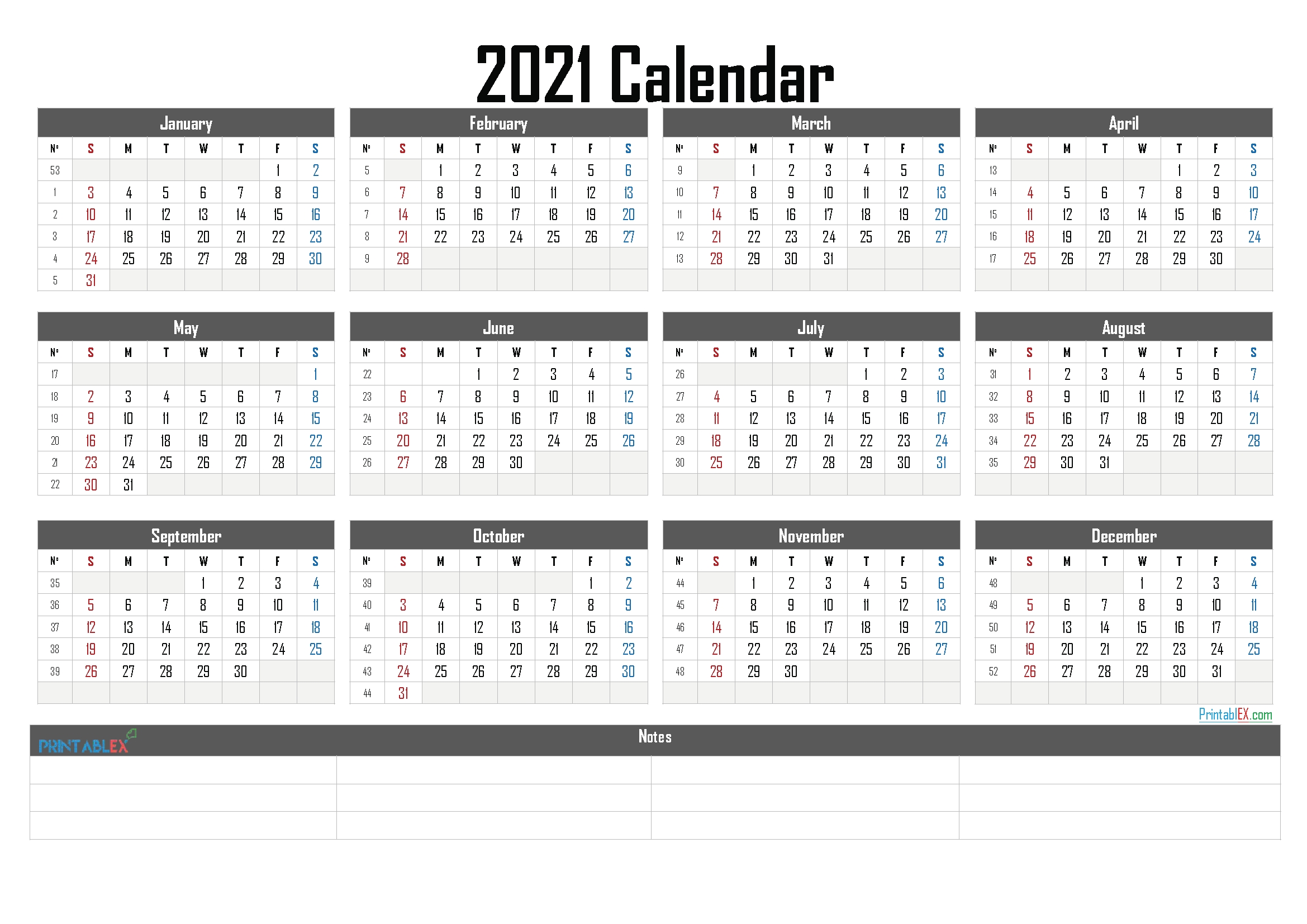 Free Printable Calendar Templates 2021-Calendar 2021 Template