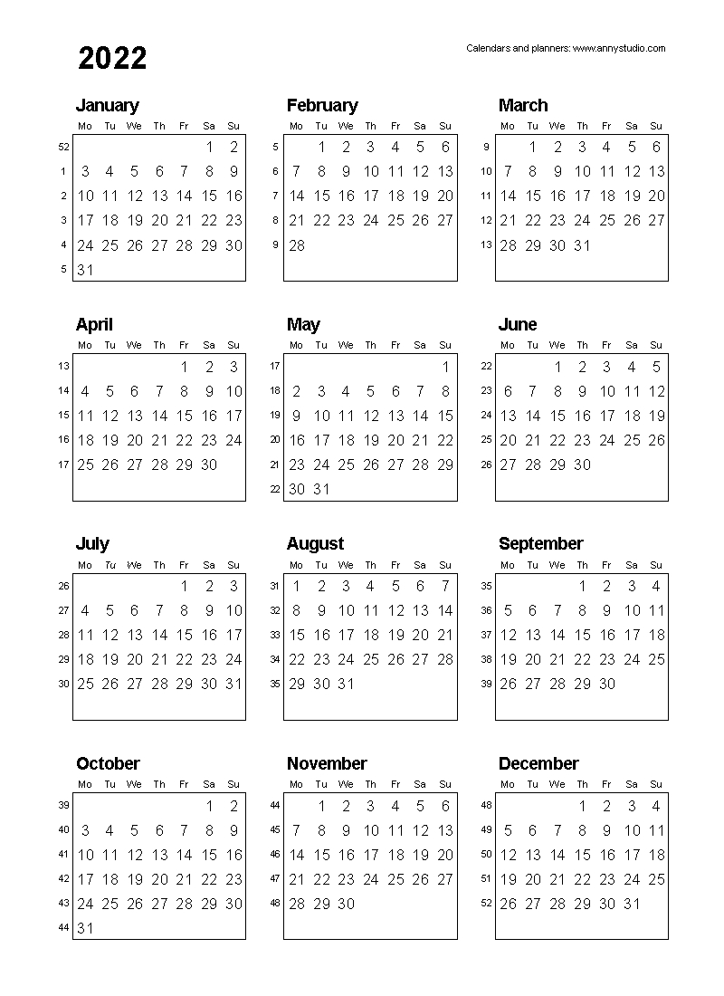 Free Printable Calendars And Planners 2021, 2022 And 2023-2021 2 Column Calendar