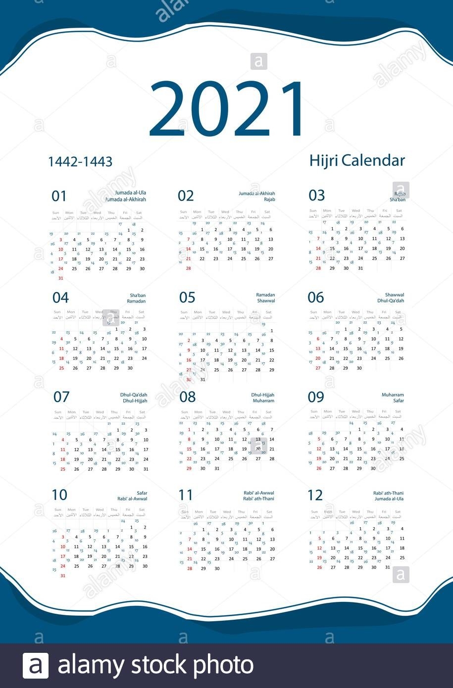 islamic calendar 2021 today date