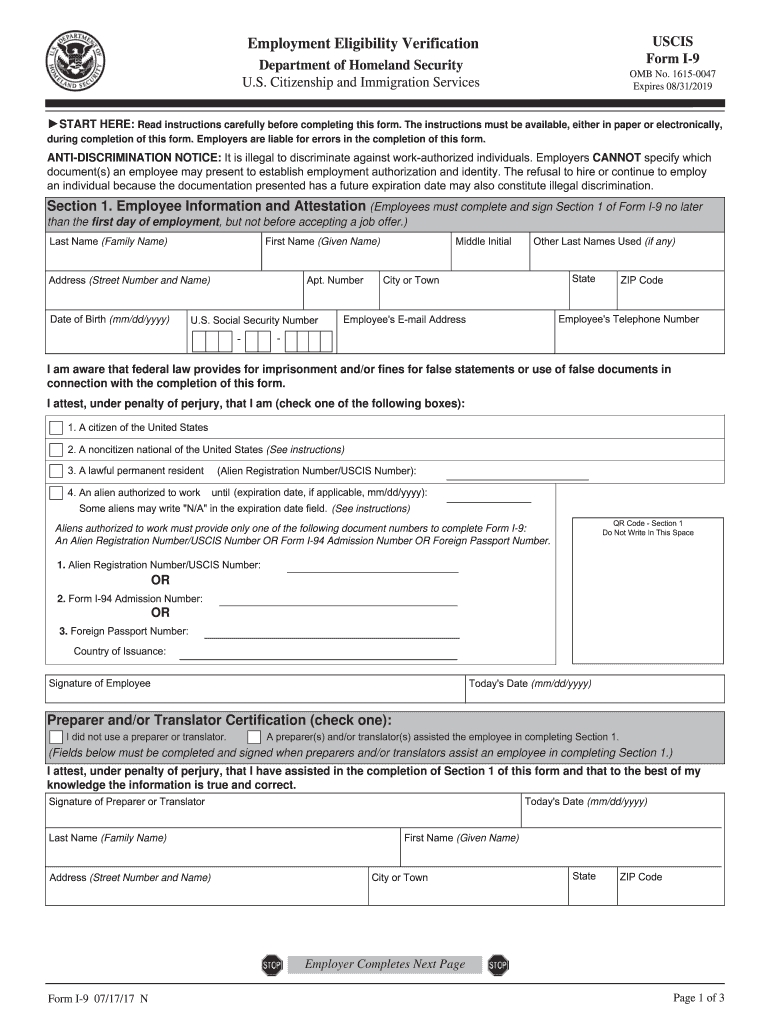 I 9 - Fill Out And Sign Printable Pdf Template | Signnow-I9 Form 2021 Pdf