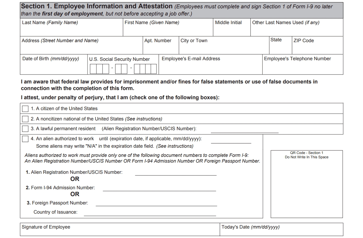 I9 Form 2020 - I-9 Forms-Irs I 9 2021 Form Printable