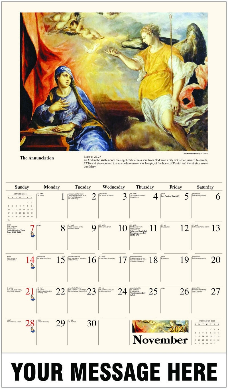Inexpensive Wholesale Catholic Art And Liturgy Wall Calendars-Catholic Church Calendar 2021