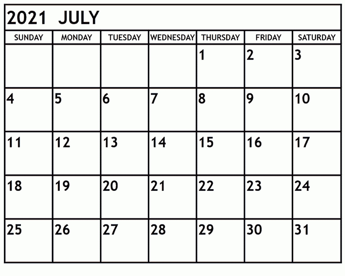 July 2021 Calendar Free Pdf Uk Canada With Holidays-June July 2021 Calendar Printable