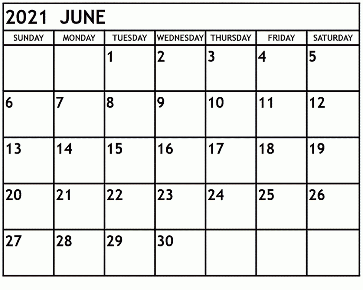 June 2021 Calendar Free Word Template | By Calendarness | Medium-June 2021 Free Calendar