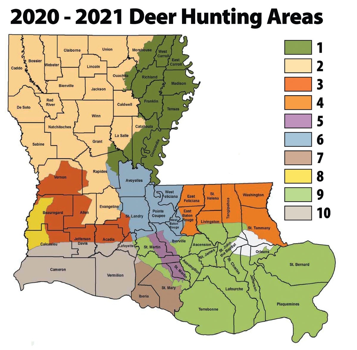 Deer Rut Predictions 2021 Calendar Template Printable