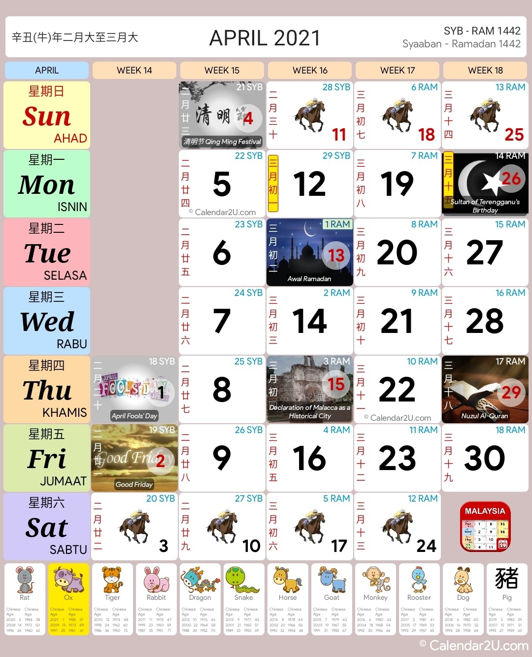 Malaysia Calendar Year 2021 - Malaysia Calendar-Sarawak Almanac 2021 Pdf