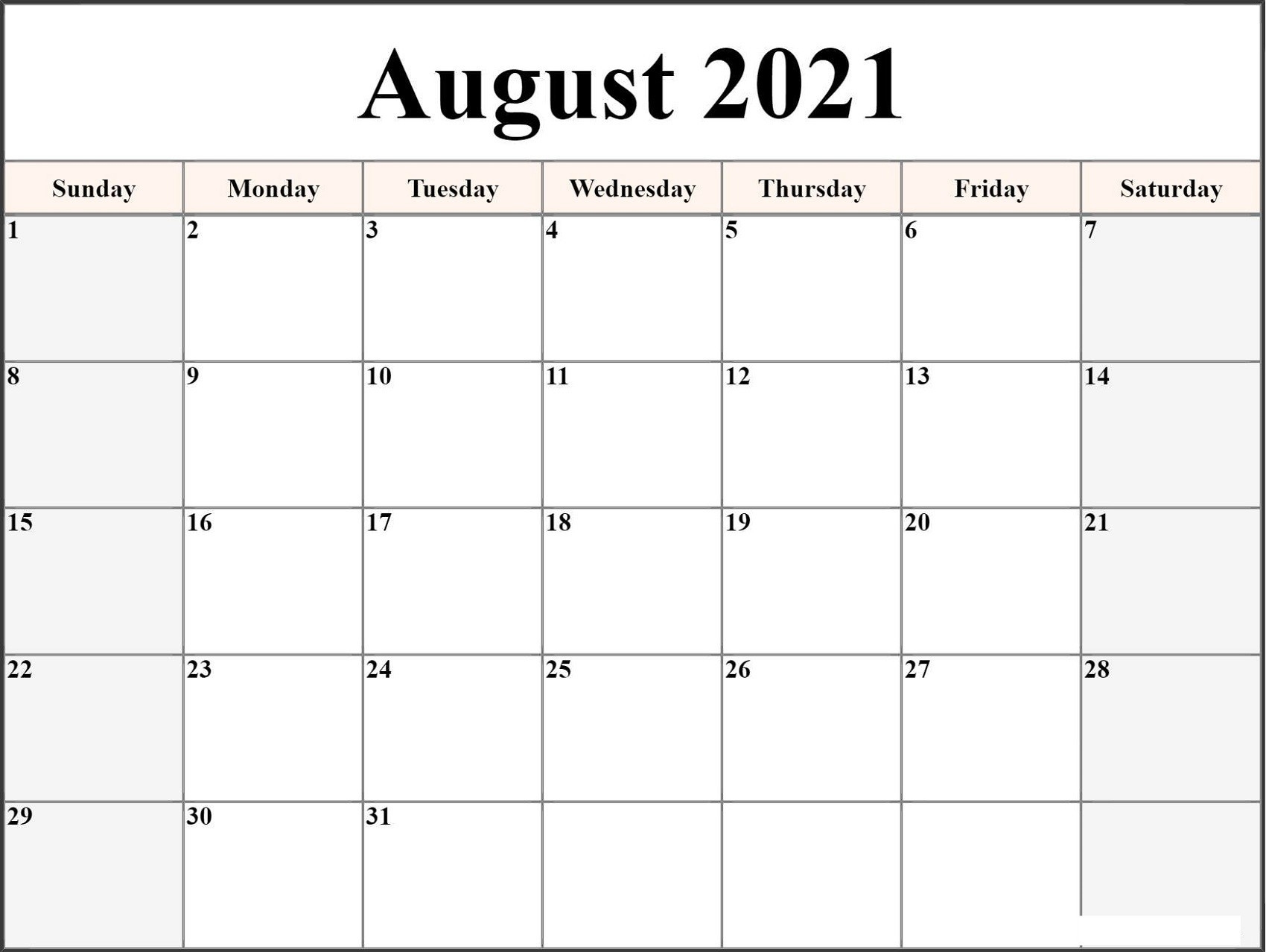 Microsoft Word Calendar Template 2021 Monthly | Free-Calendar 2021 Template Free Word