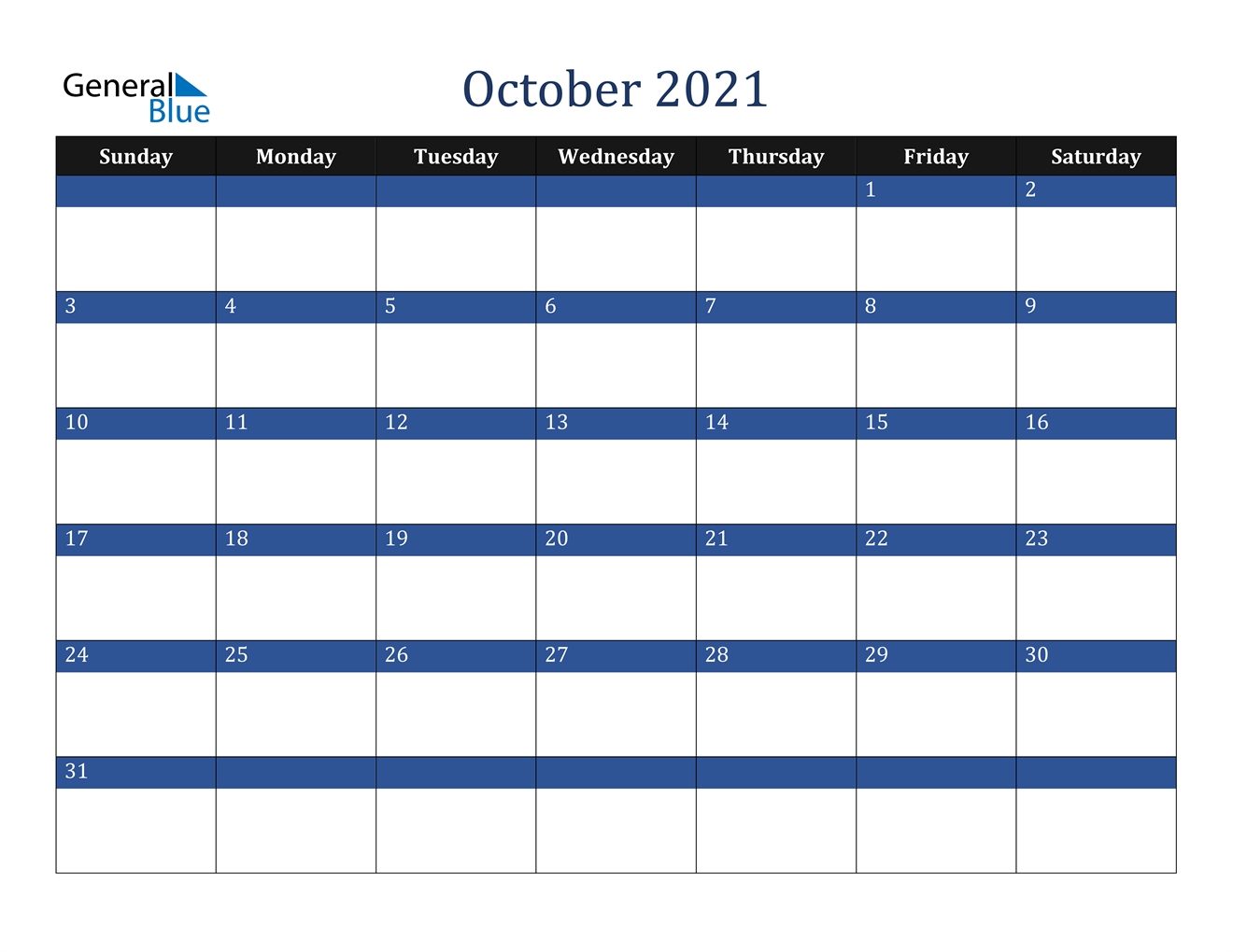 October 2021 Calendar - Pdf Word Excel-Edit October 2021 Ms Word