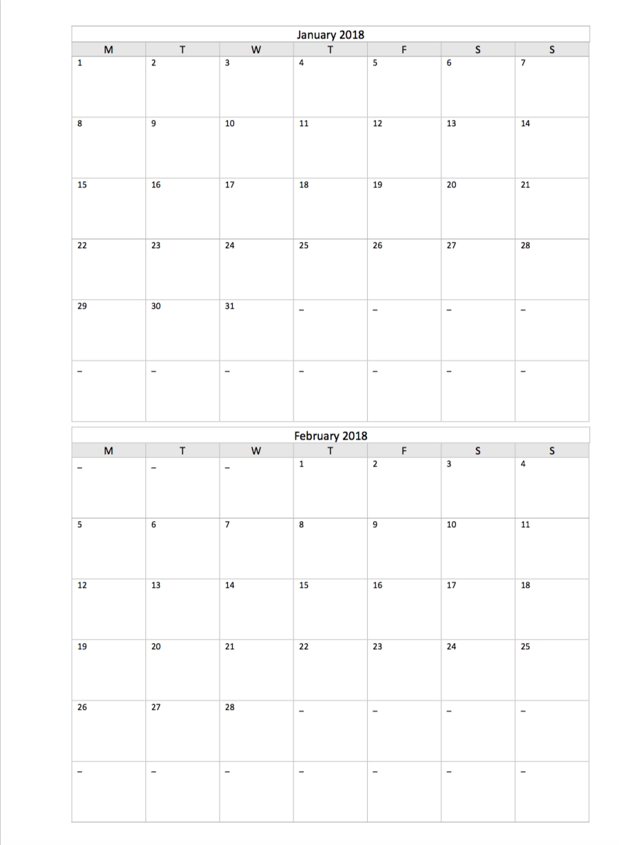 Philofaxy: Diaries 2021-Free Printable Calendar 2021 2 Month Per Page