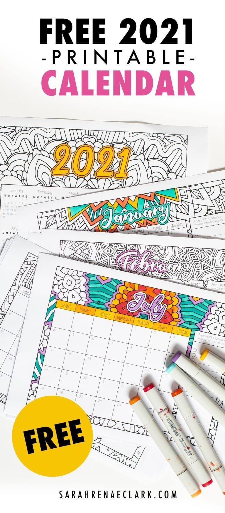Pin On Printable Coloring Pages-June 2021 Calendar Free Printable 81/2 X 11
