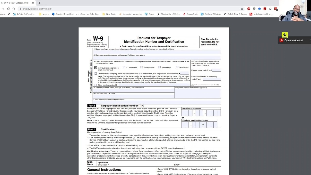 Print Your 2021 W9 So You Can Get Paid-Print W 9 2021