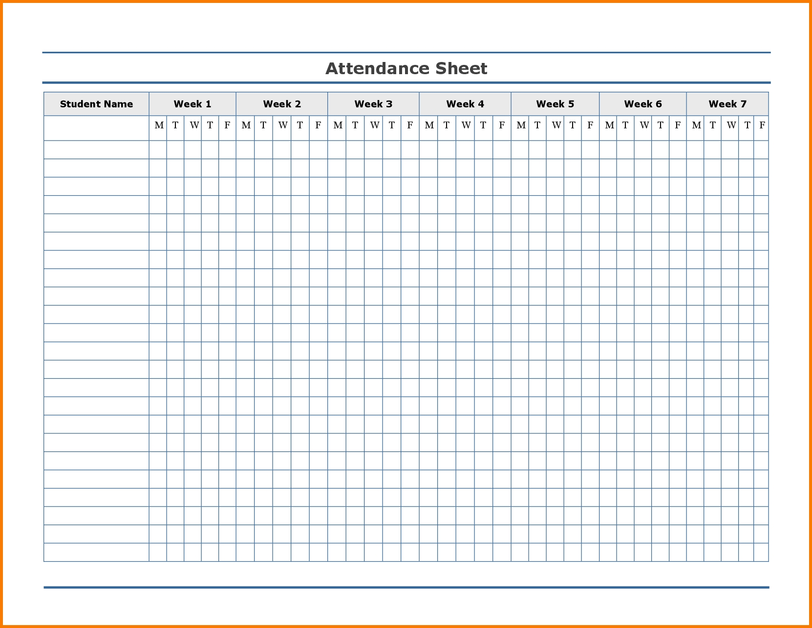 Printable Attendance Tracker | Attendance Chart, Attendance-Employee Attendance Template 2021
