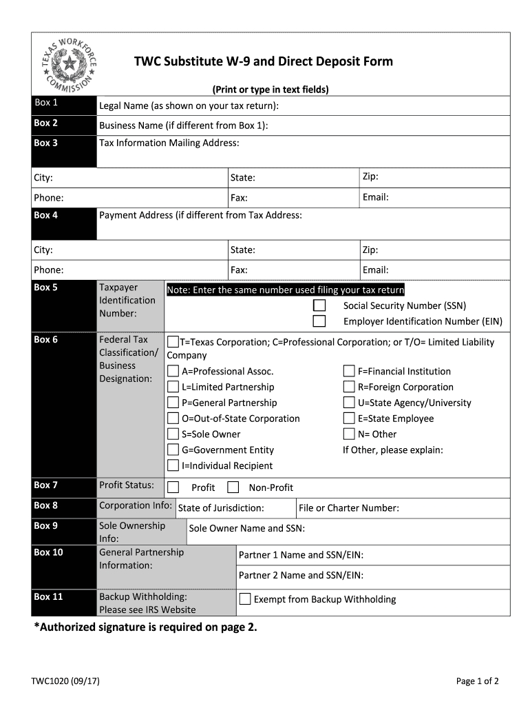 Texas W 9 Form - Fill Out And Sign Printable Pdf Template | Signnow-I Need To Print A 2021 W-9 Form