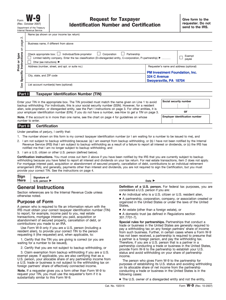 W 9 Printable - Fill Out And Sign Printable Pdf Template | Signnow-2021 W-9 Form Printable Free