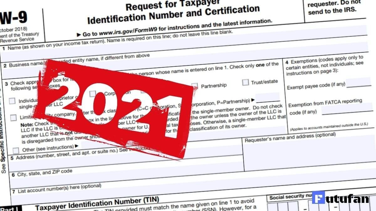 W9 Form 2021 - W-9 Forms-Blank W 9 Form 2021 Fillable Printable