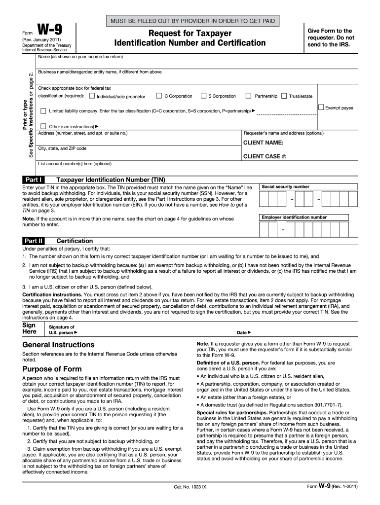 W9 Template - Fill Out And Sign Printable Pdf Template | Signnow-2021 Blank W-9 Form