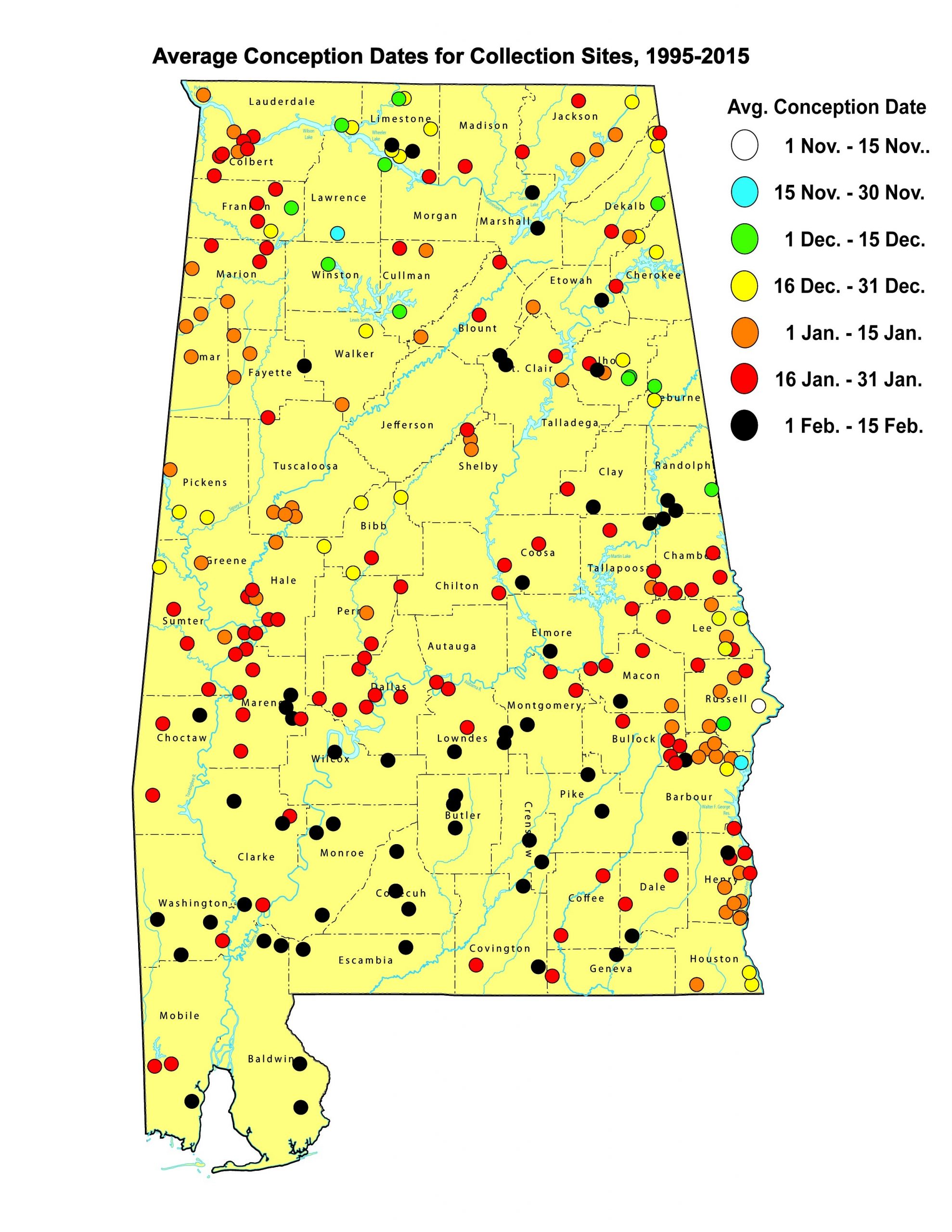 Why Is The Alabama Deer Rut So Late? | Big Deer-Alabama Rut Map 2021