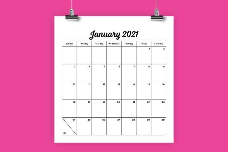 20+ 2021 Calendar 8 5 X 11 - Free Download Printable-Free Printable 2021 8 X 10 Monthly Calendars