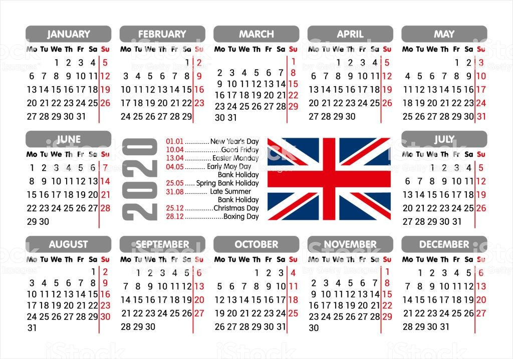 2021 Uk Calendar With Bank Holidays Calendar Template Printable