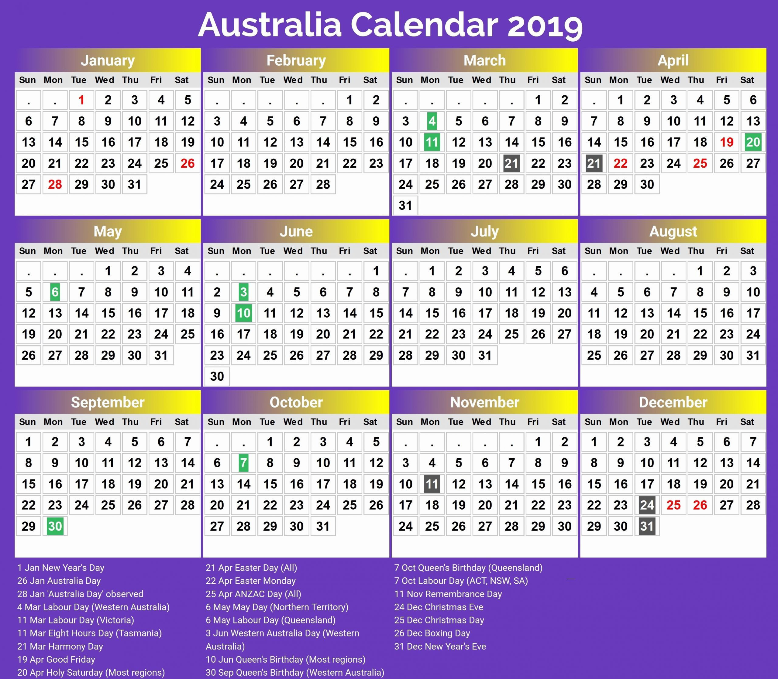 20+ Template Excel 2021 Calendar Qld - Free Download-Excel Calendar 2021 Australia