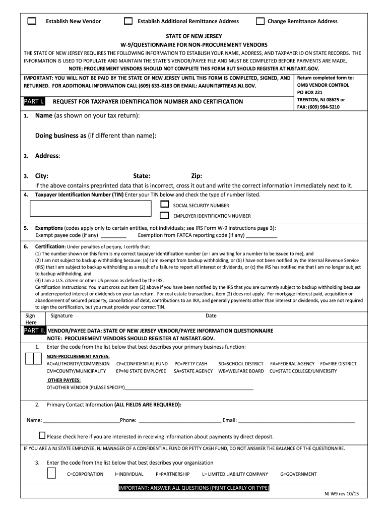 2015-2021 Form Nj W-9 Fill Online, Printable, Fillable-Blank 2021 Florida W 9