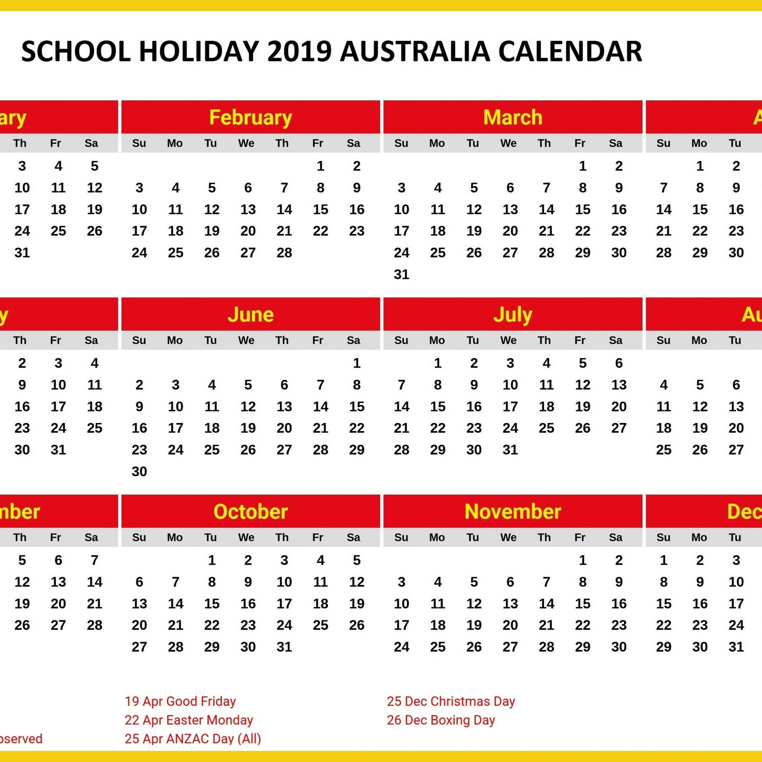 2020 Calendar Qld Printable | Free Printable Calendar-2021 Queensland Calendar Printable Template