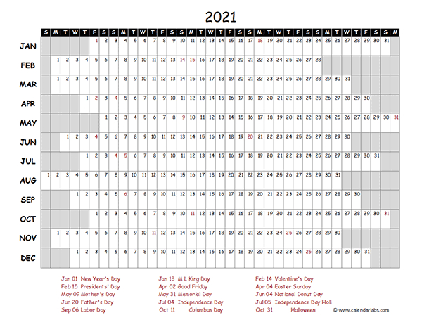 2021 Calendar Template Excel-2021- 2021 School Calendar Editable Template