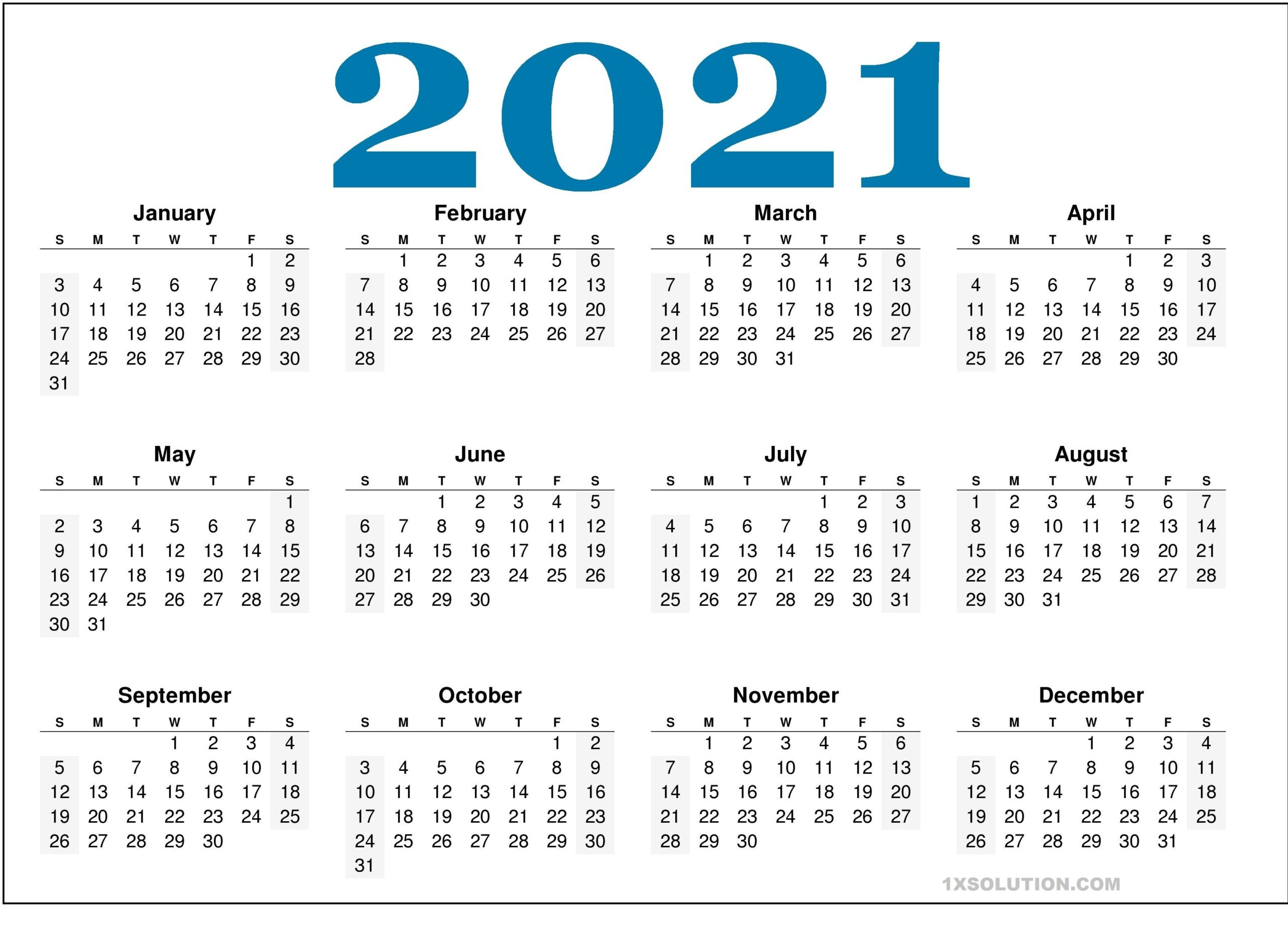 2021 Daily Calendar: To Write Your Important Schedule-Free 2021 Vacation Calander