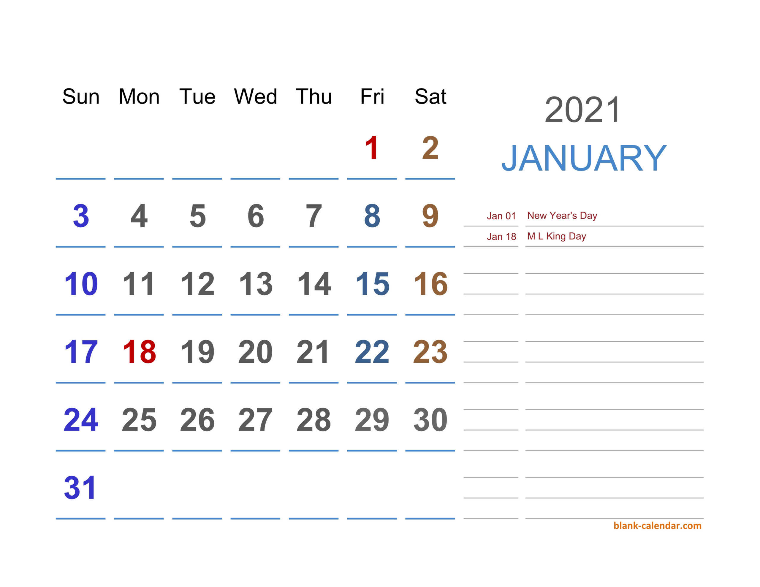 2021 Excel Calendar | Free Download Excel Calendar Templates-Excel 2021 Calendar Vertical List