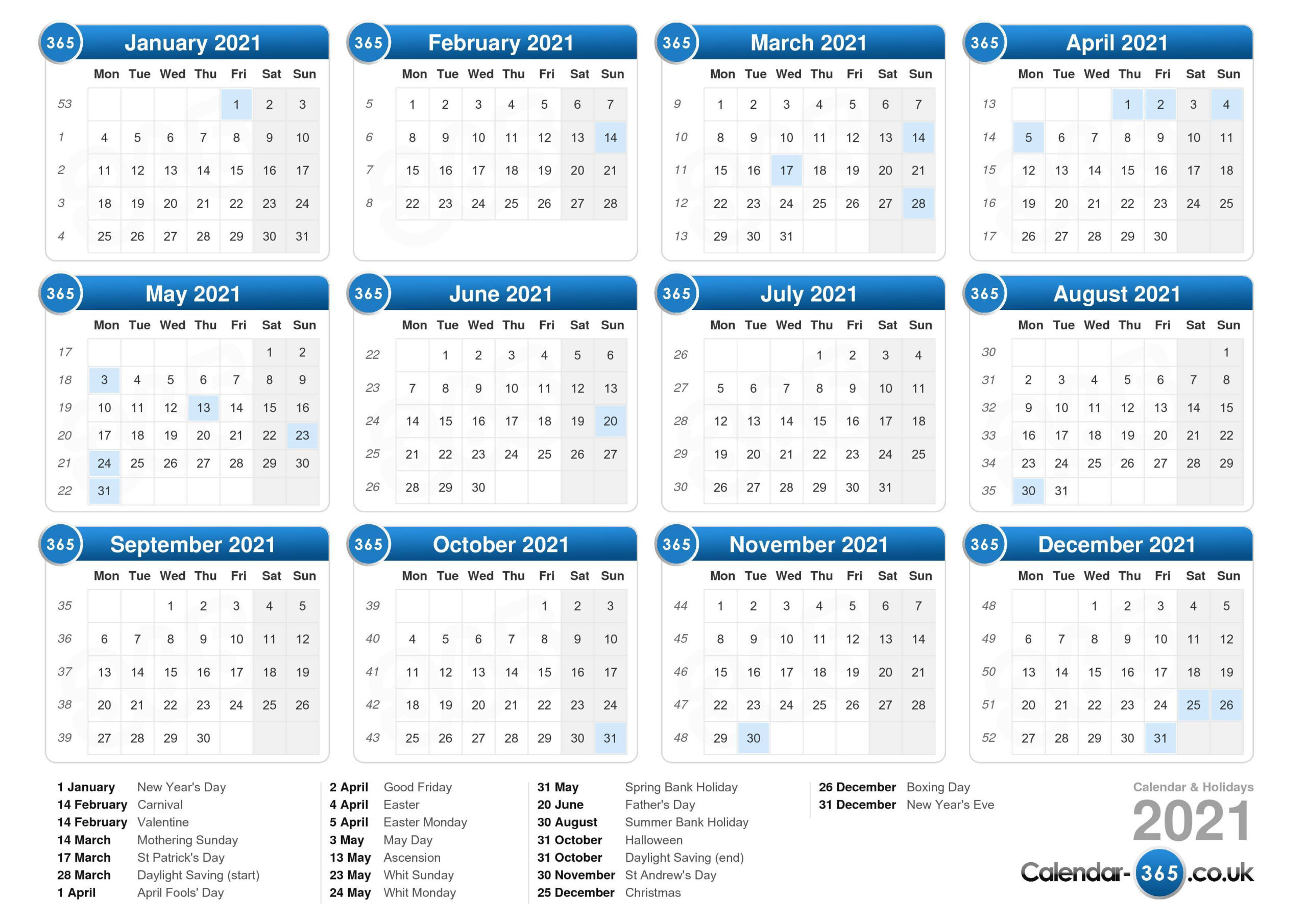 2021 Excel Calendar Free | Printablecalendarsfor2021-Excel Calendar 2021 Australia