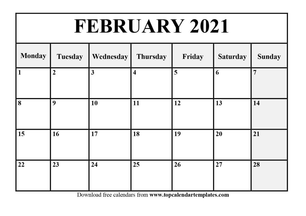 2021 Monthly Calendar Printable Word - Free Printable 8-Free Printable Calendar 2021 Monthly