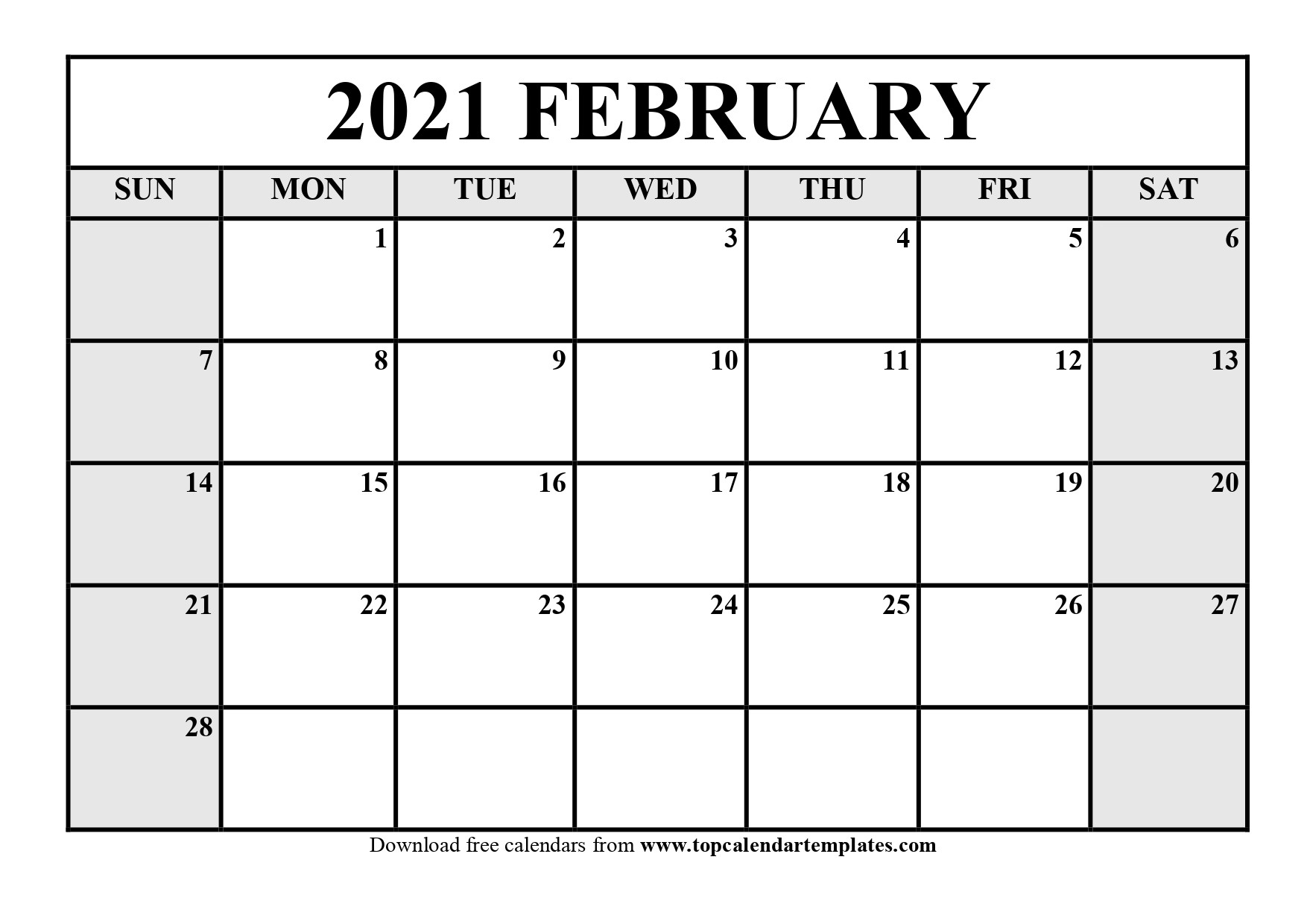 2021 Print Free Calendars Without Downloading | Calendar-Free Printable Monthly Calender 2021