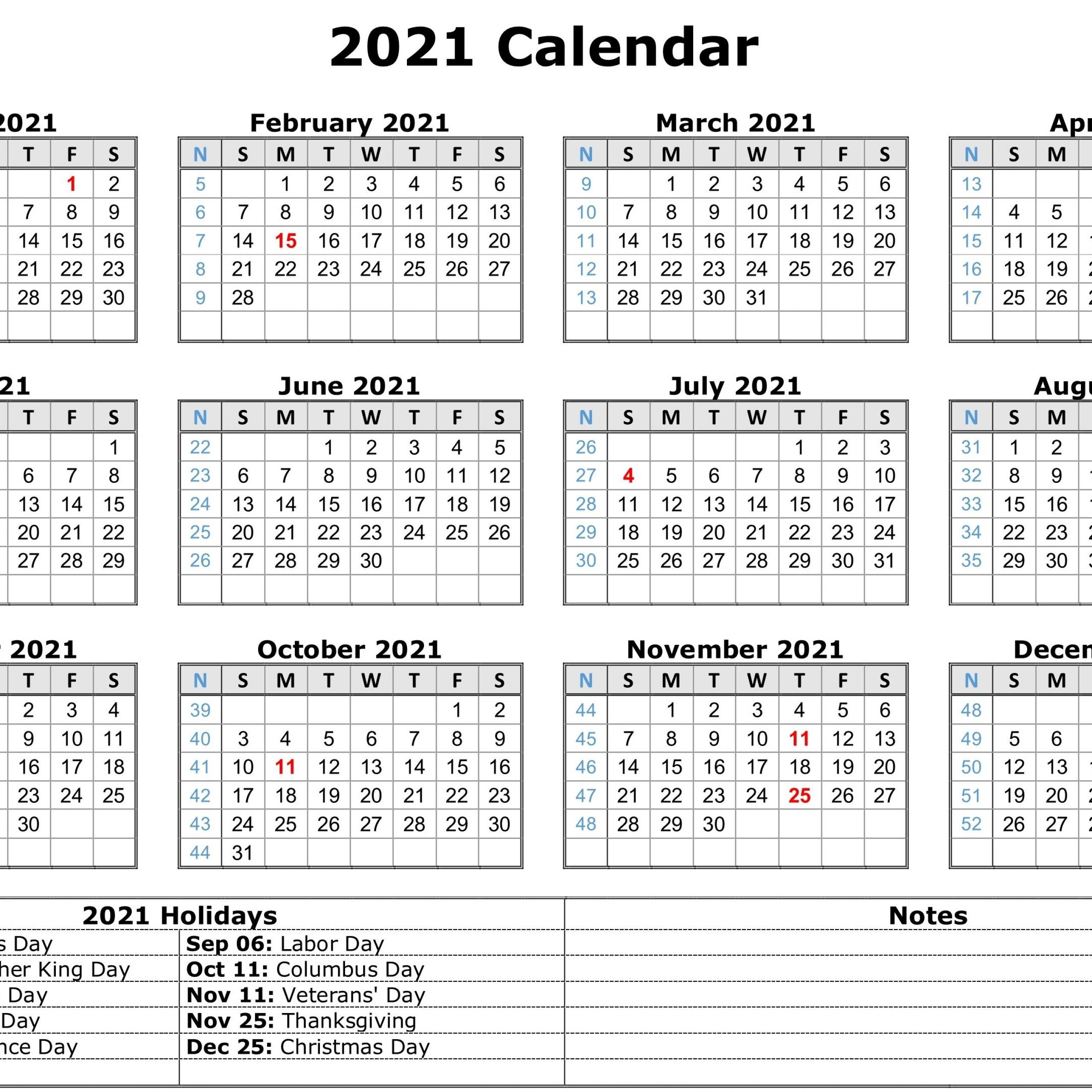 Print Free Calendars Without Downloading 2021 Calendar Template Printable