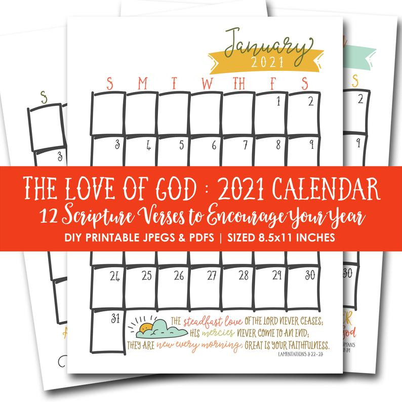2021 Printable Calendar With Scripture Bible Verses-Calendar Of Religious Holidays 2021