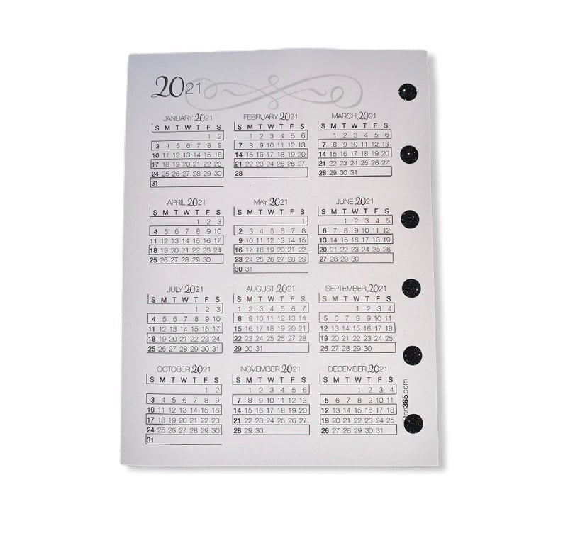 2021 Printed Bill Tracker Lined Notes Calendar 2021 | Etsy-Bill Calendar 2021