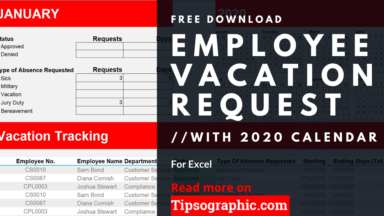 2021 Pto Calendar Template Excel • Printable Blank-2021 Employee Vacation Calendar