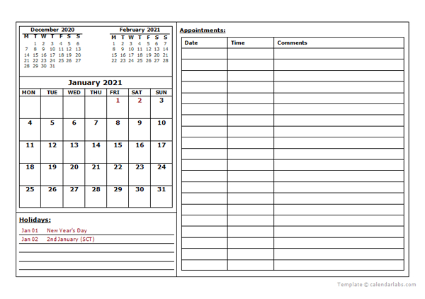 2021 Uk Calendar For Vacation Tracking - Free Printable-Calandar 2021 Vacation