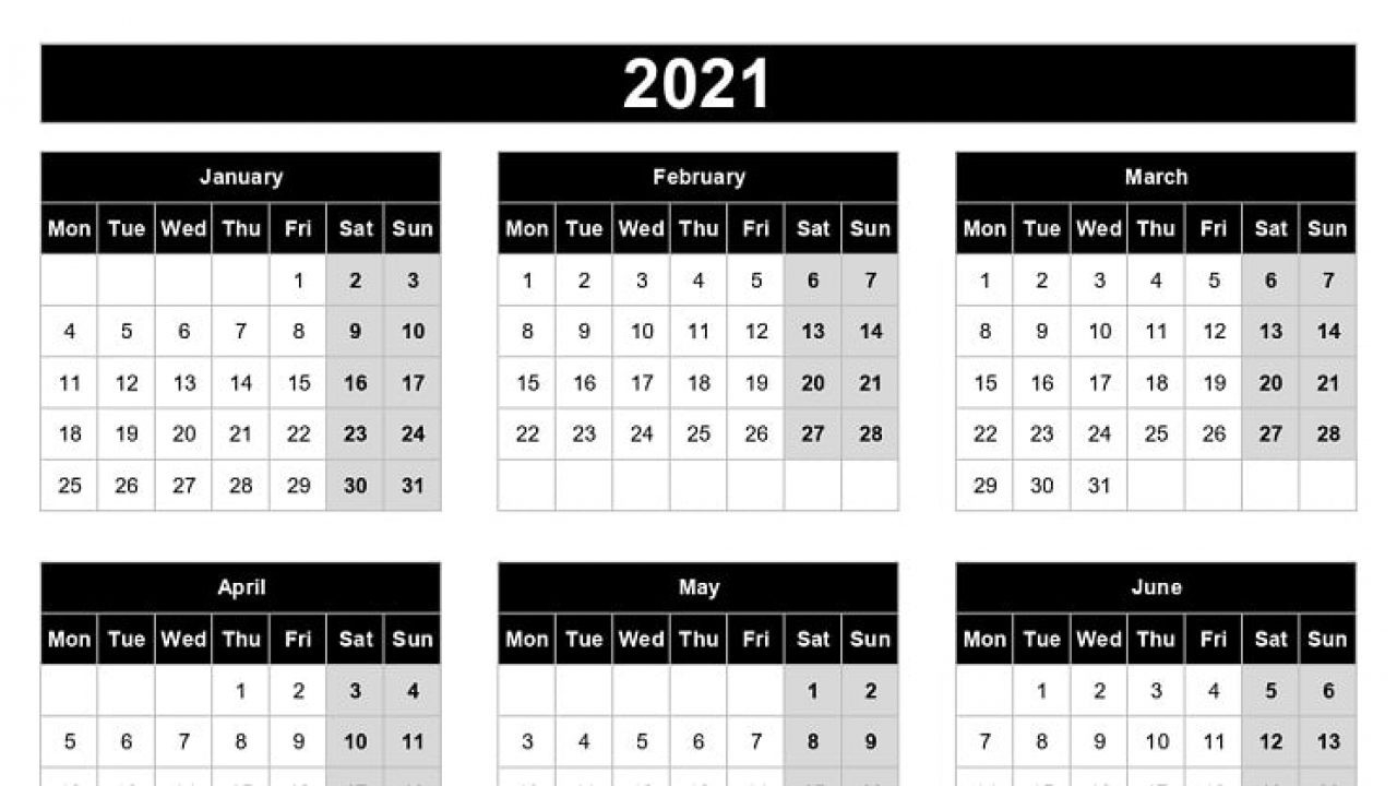 2021 Yearly Calendar Template Excel | Printable Calendars 2021-Free Editable Vacation Calendar Template 2021 Excel