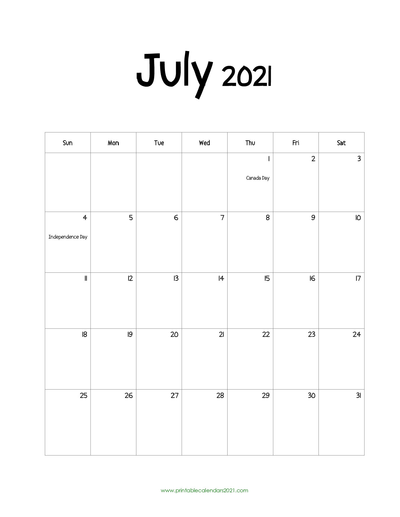 45+ July 2021 Calendar Printable, July 2021 Calendar Pdf-Blank July 2021 Calendar Beta Calendar