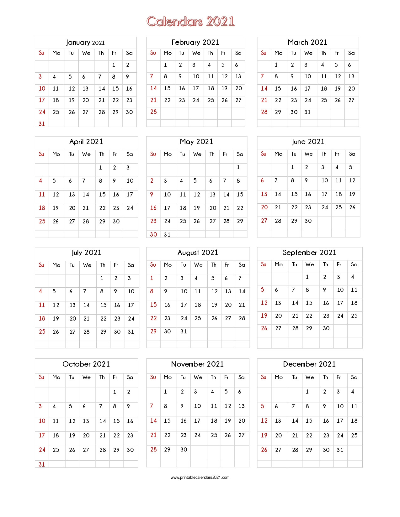 Excel 2021 Calendar Vertical List | Calendar Template Printable